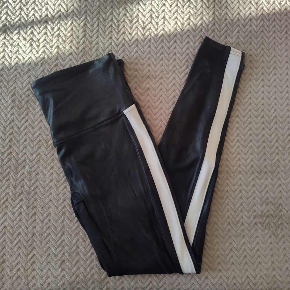 SPANX Leather Tummy Control Legging large